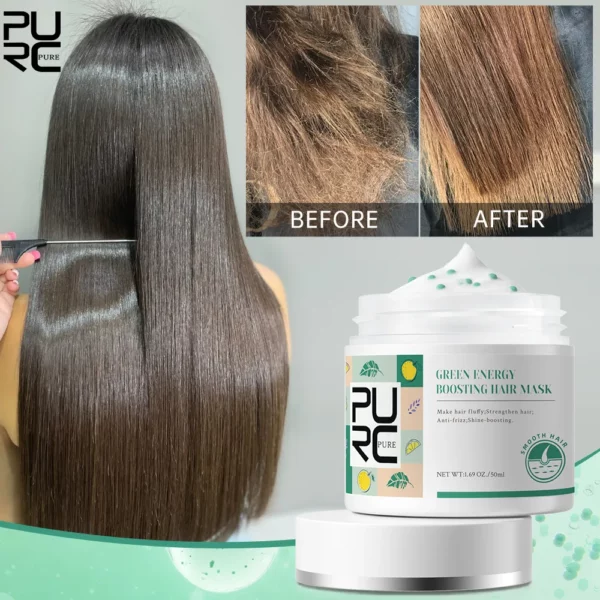 Professional Keratin Hair Mask: Smoothing, Straightening, and Repair for Damaged Frizz Hair - Etuide Hair Care