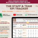 The Staff & Team KPI Tracker | Excel and Google Sheets Template